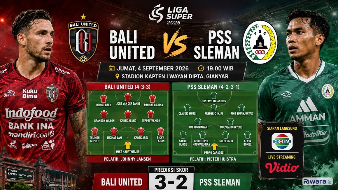 Prediksi Bali United vs PSS Sleman